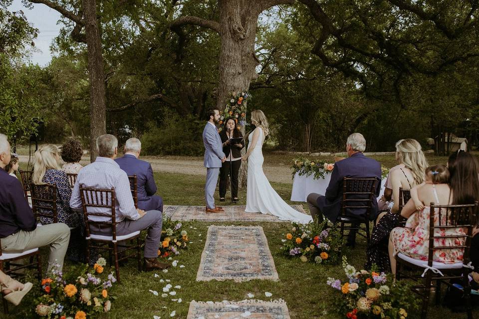 Ceremony setup