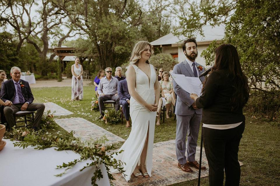 Ceremony setup