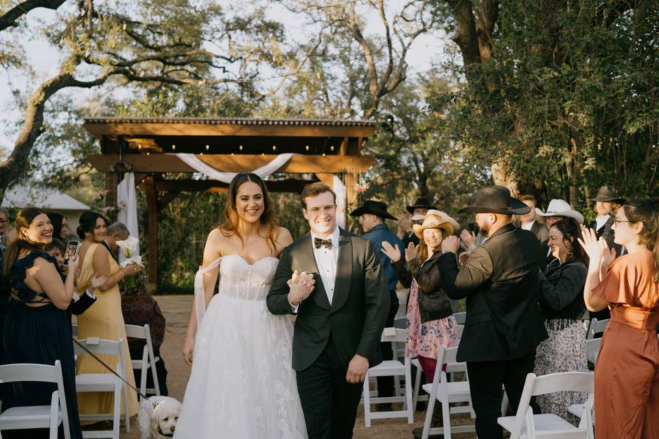 Ceremony at the Pergola