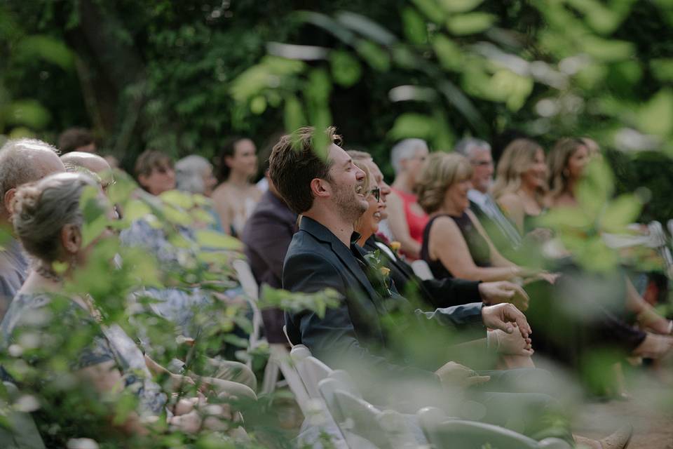 Wedding ceremony in promenade