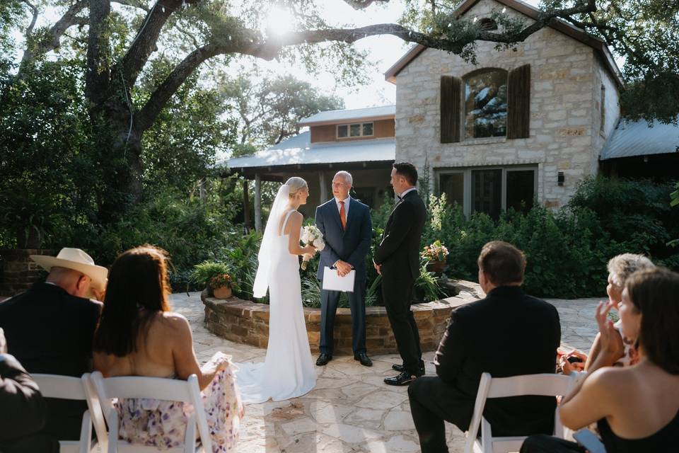 Wedding ceremony in Courtyard