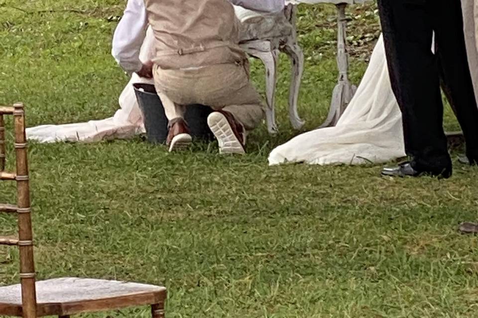 Sweet foot washing ceremony