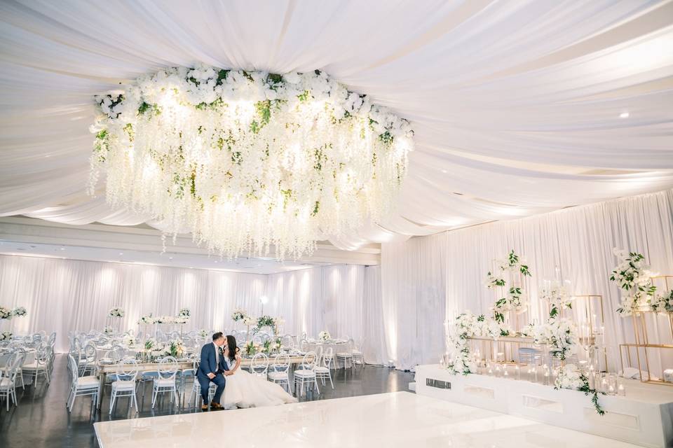 Elegant white reception