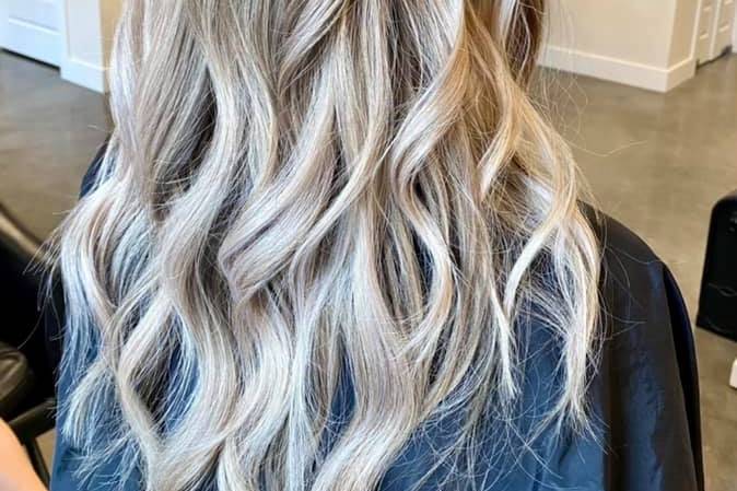 Curls and highlights