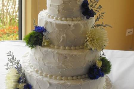 Greece inspired wedding cake