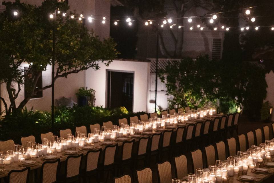 Candlelit Tablescape