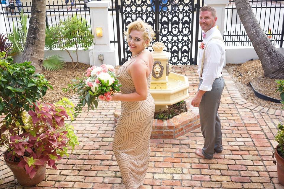 Bride and Groom. Key West.