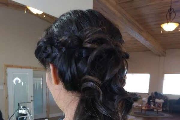 Cascading locks of hair