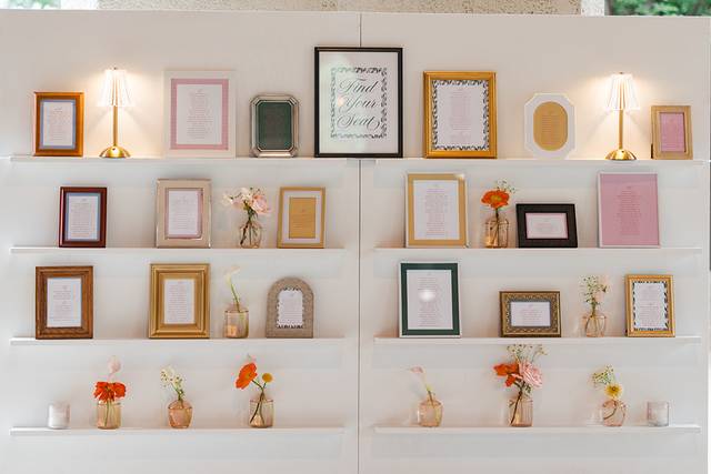 Seating chart wall