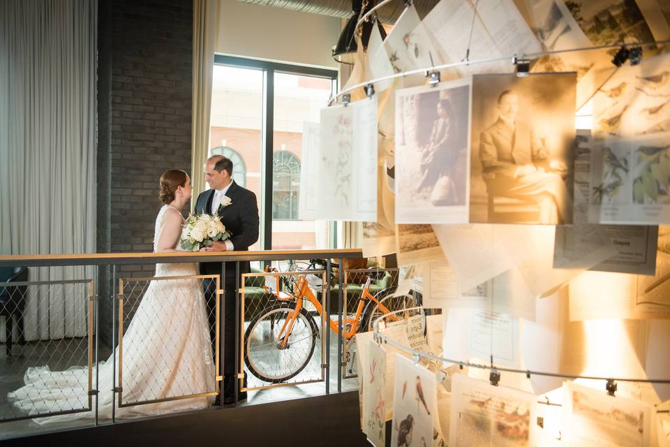 Wedding couple portrait