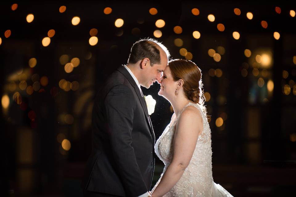Wedding night photography