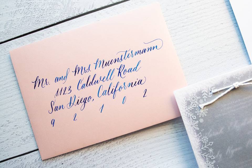 Envelope Calligraphy