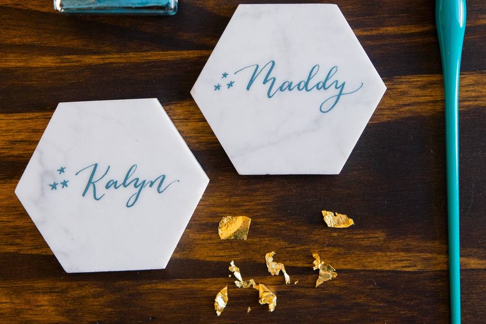 Marble Place cards