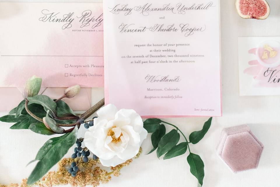 Blush Invitations