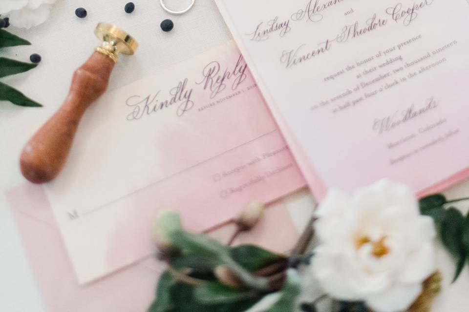 Blush Invitations