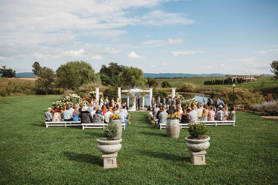 Tuscan Pond Ceremony