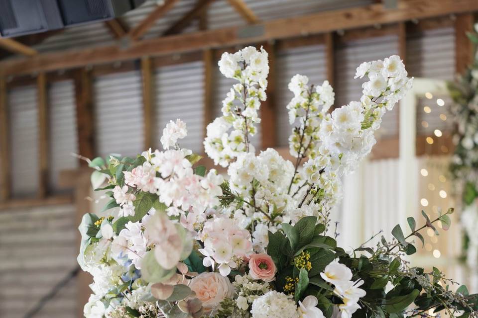 Reception Barn Florals