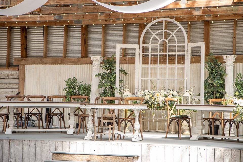 Stage in Reception Barn