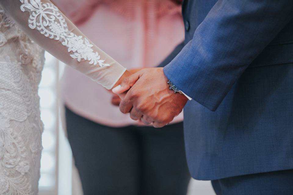 Holding hands