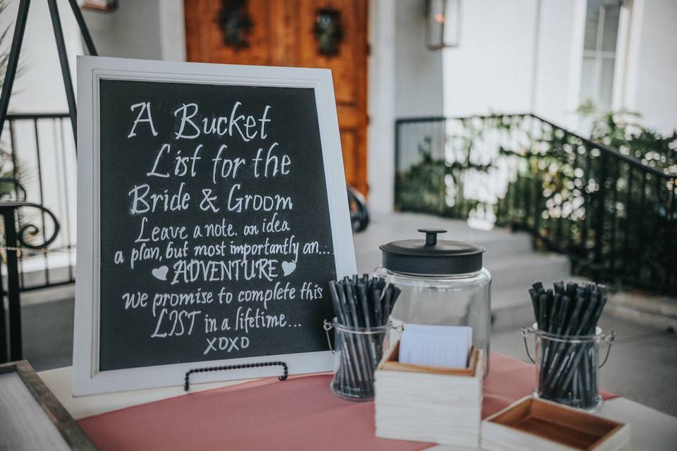 Bucket list