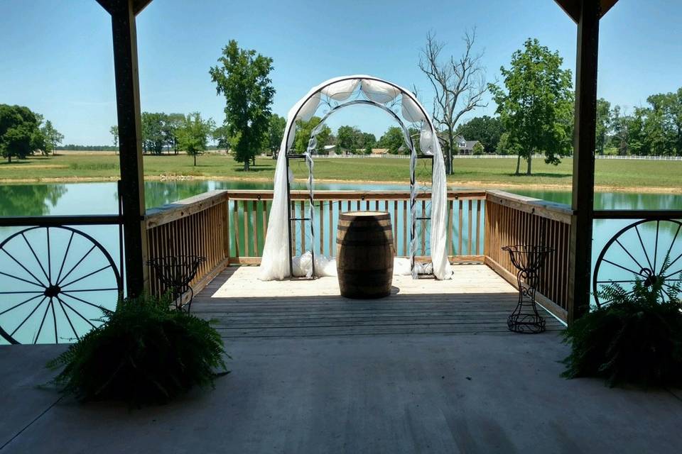 Wedding ceremony area