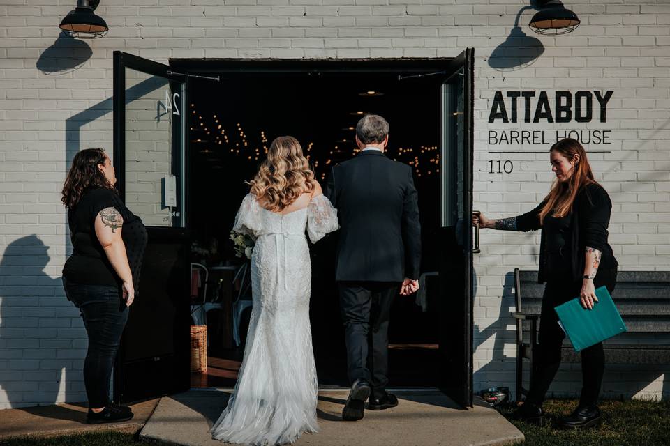Attaboy Barrel House Wedding