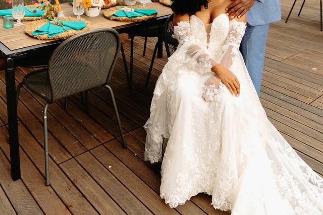 Couple with tablescape