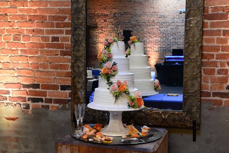 Pretty sweet wedding cake