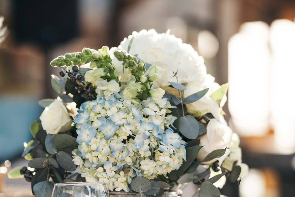 Blue & White florals