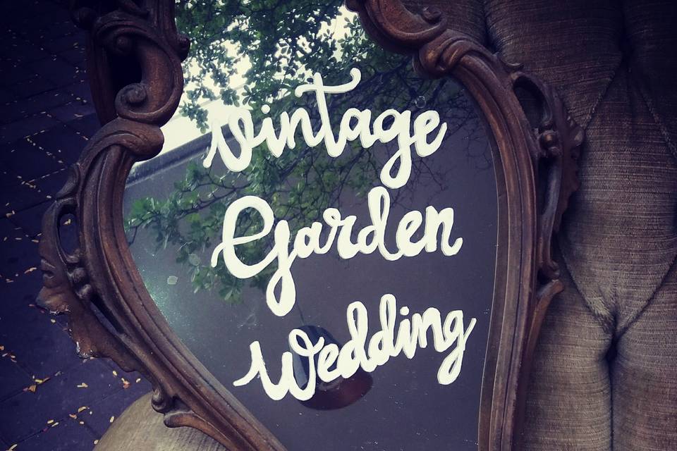 Vintage Garden Wedding Details