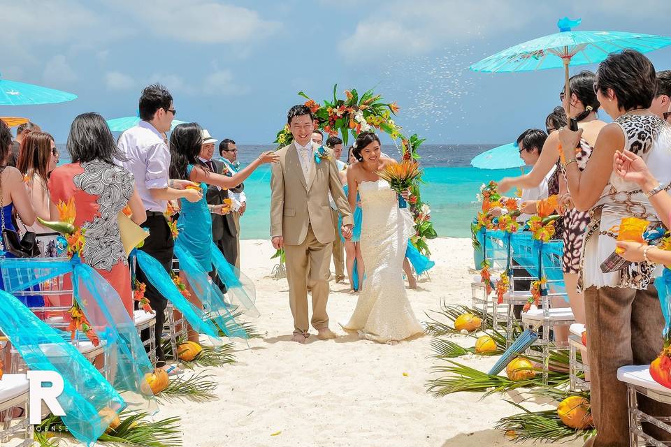 Tropical Beach Wedding