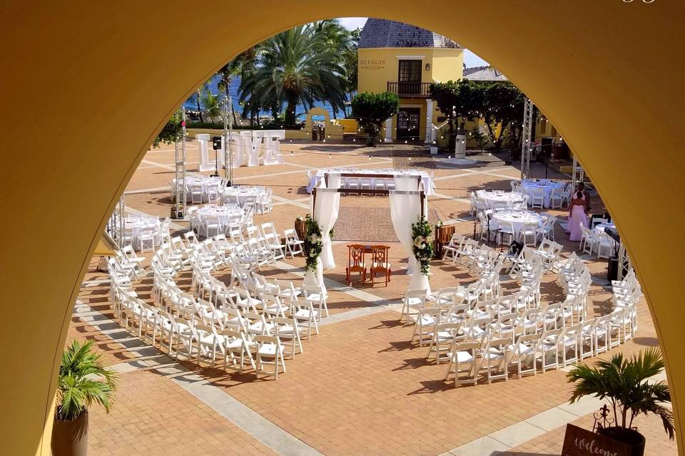 Courtyard Wedding