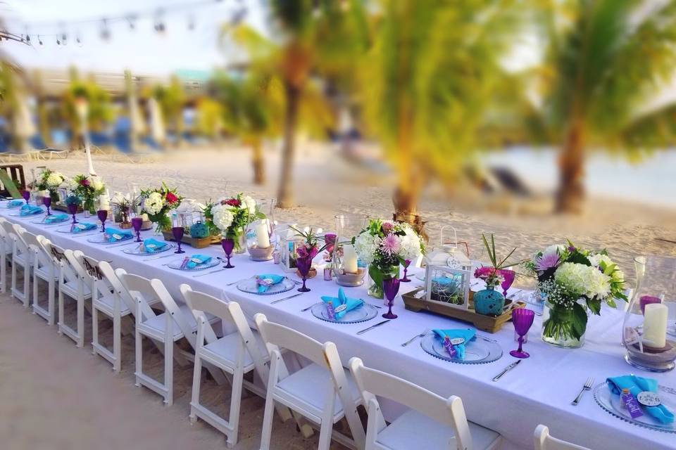 Beach Wedding Table