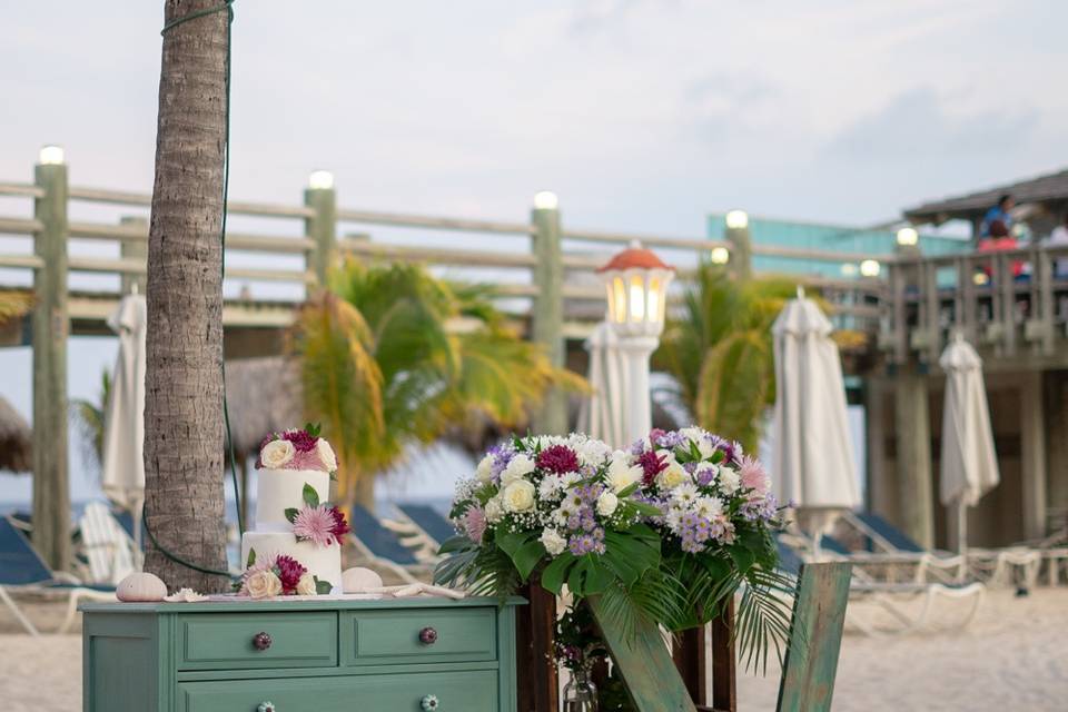 Courtyard wedding