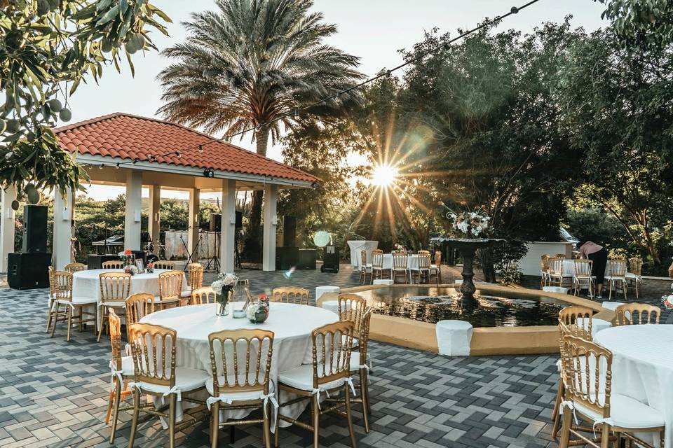 Courtyard wedding