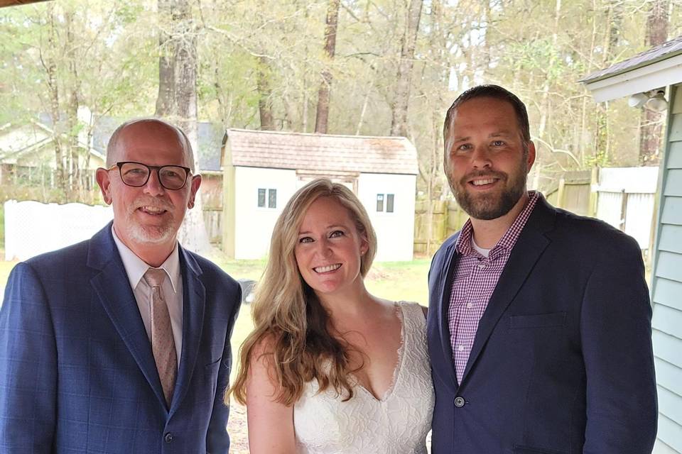 Backyard ceremony