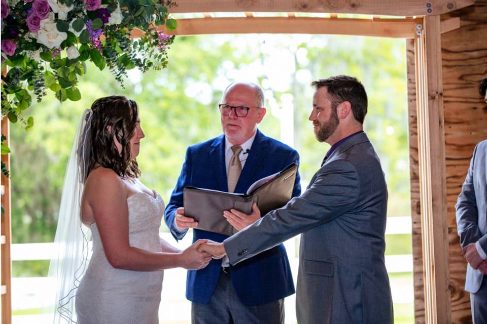 A barn wedding