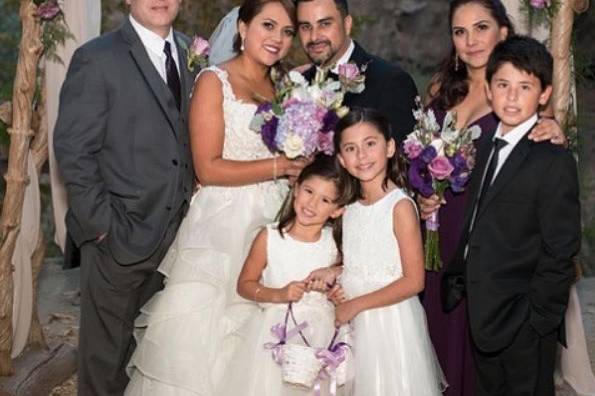 Family under the arbor