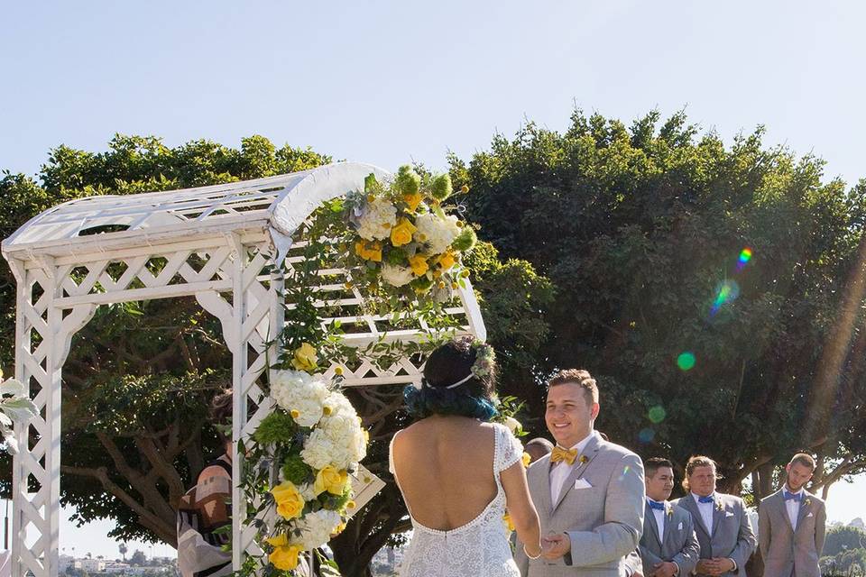 Ceremony on the Pier!