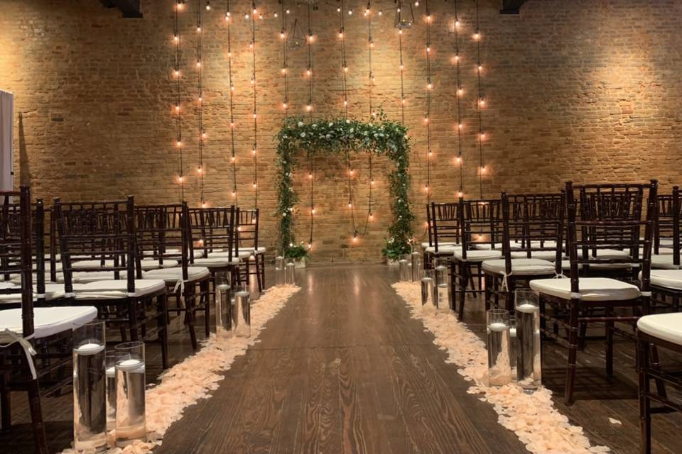 Wedding ceremony area