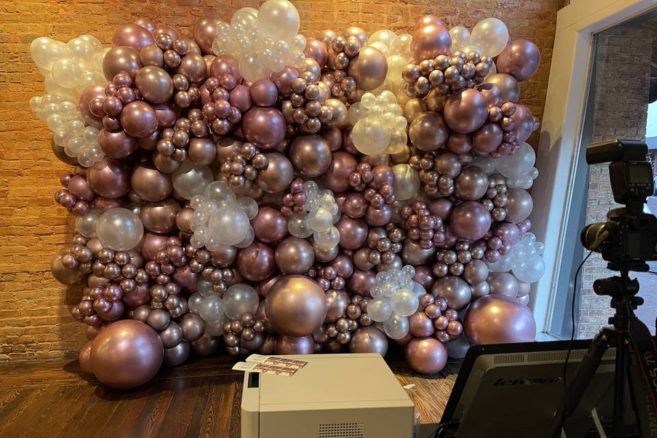 Baloon art/photobooth backdrop