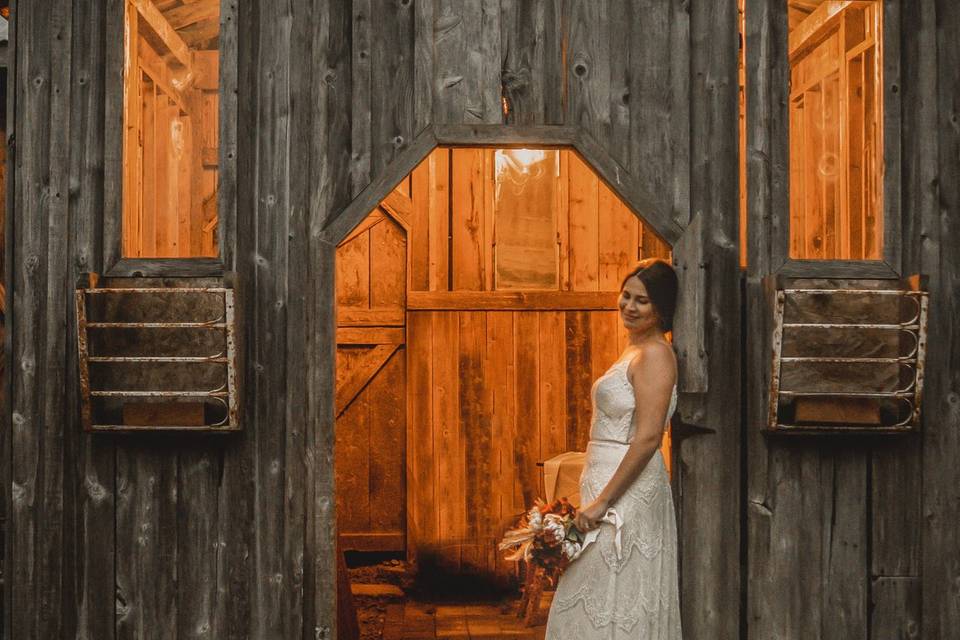 Bride in The Barn