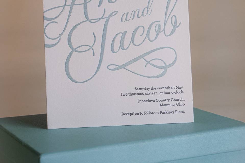 Ceremony card