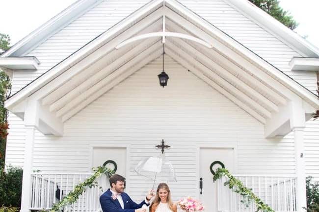 Couple at chapel