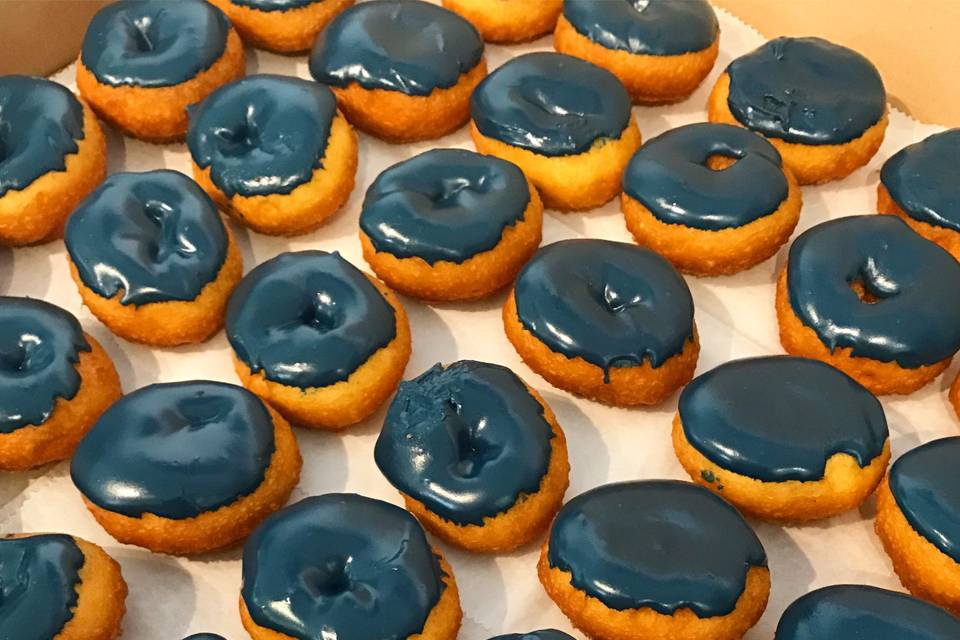 Blue doughnuts