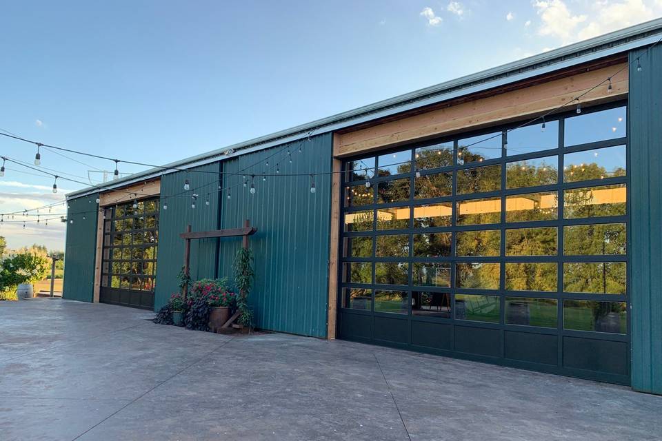 Barn and patio