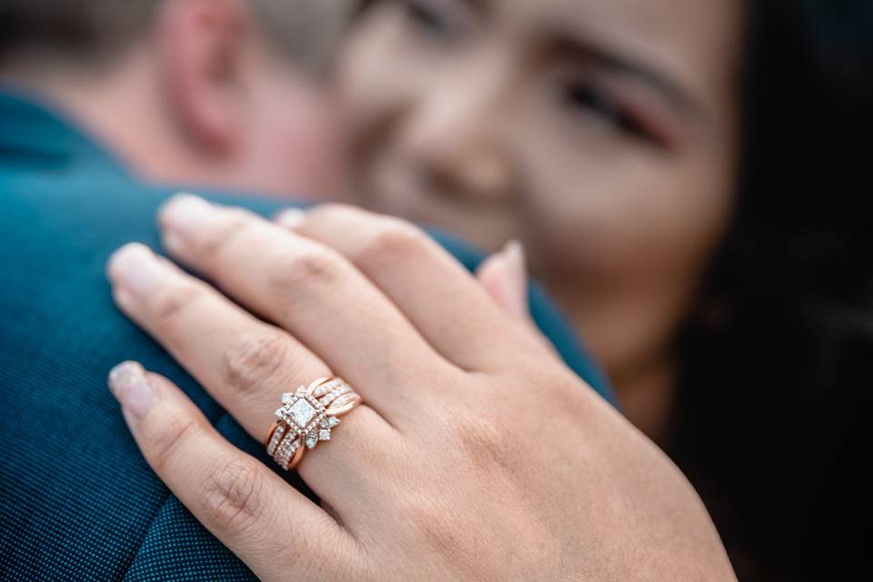 Rings close up