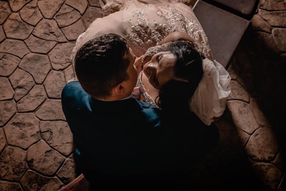 Bride and Groom moment