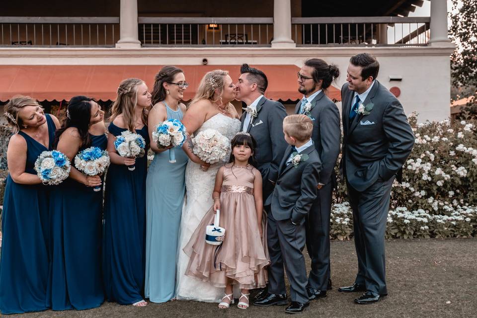 Bridal party group photo