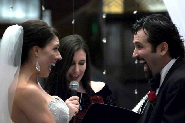 Officiant heading the ceremony